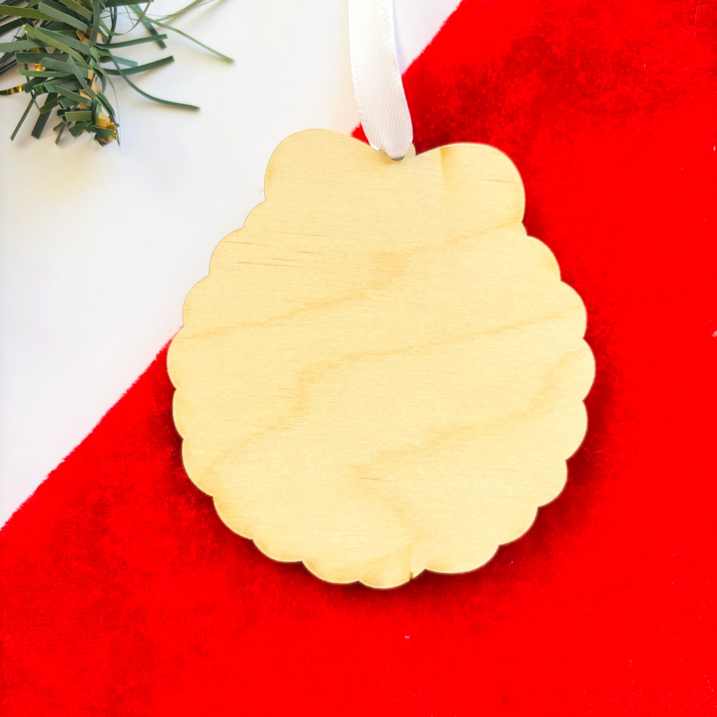 Personalised Cat Wreath Christmas Ornament
