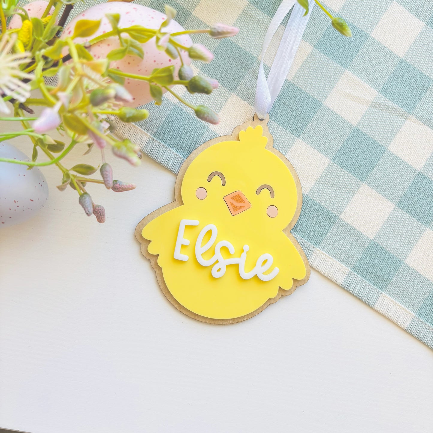 Chick Easter Basket Tag