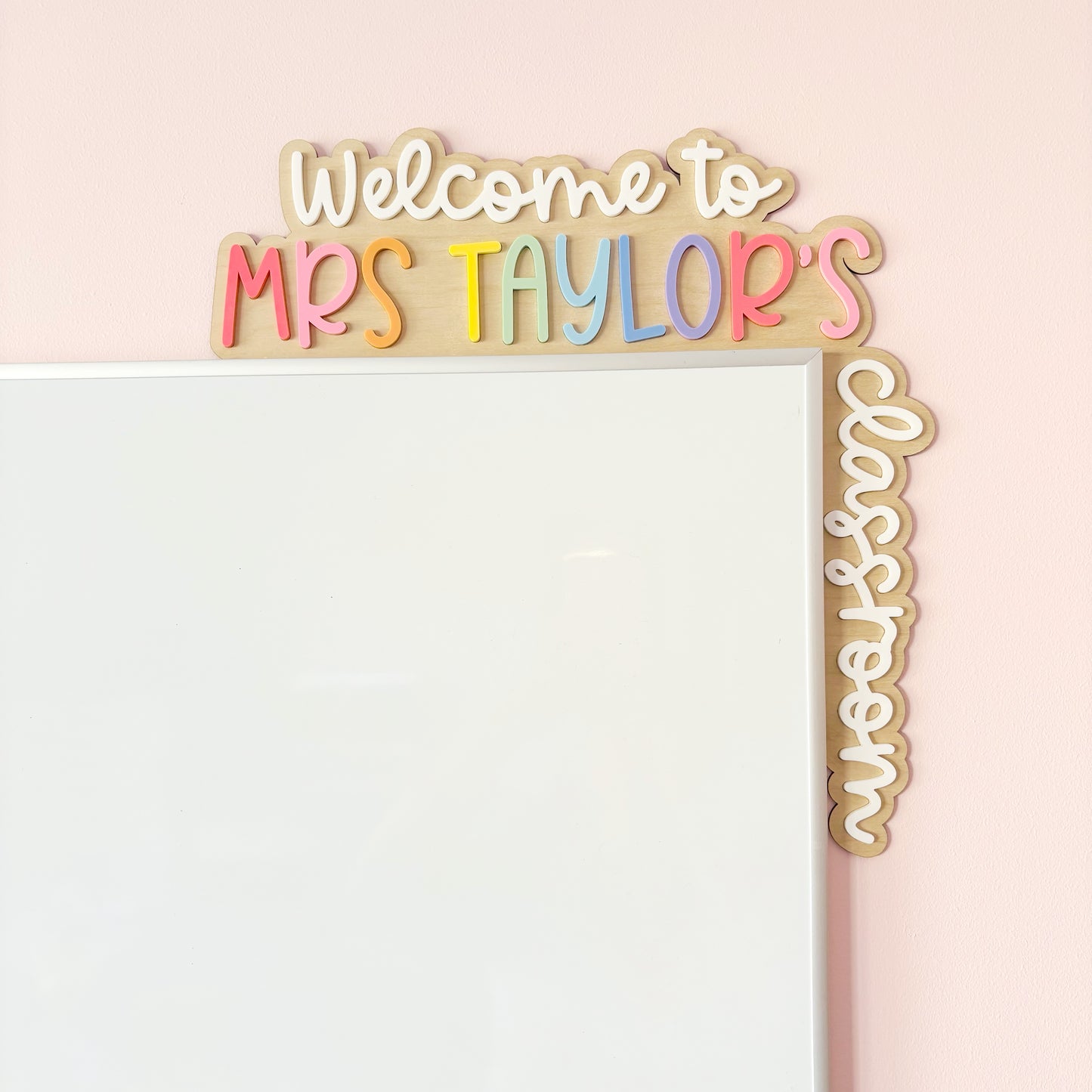 Personalised Teacher Classroom Corner Sign