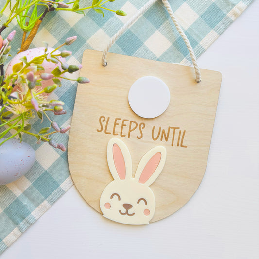 Sleeps Until Easter Bunny Countdown Sign