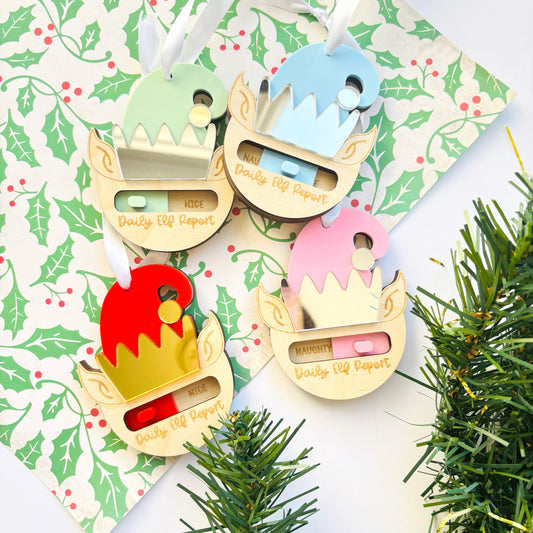 Daily Elf Report Christmas Ornament