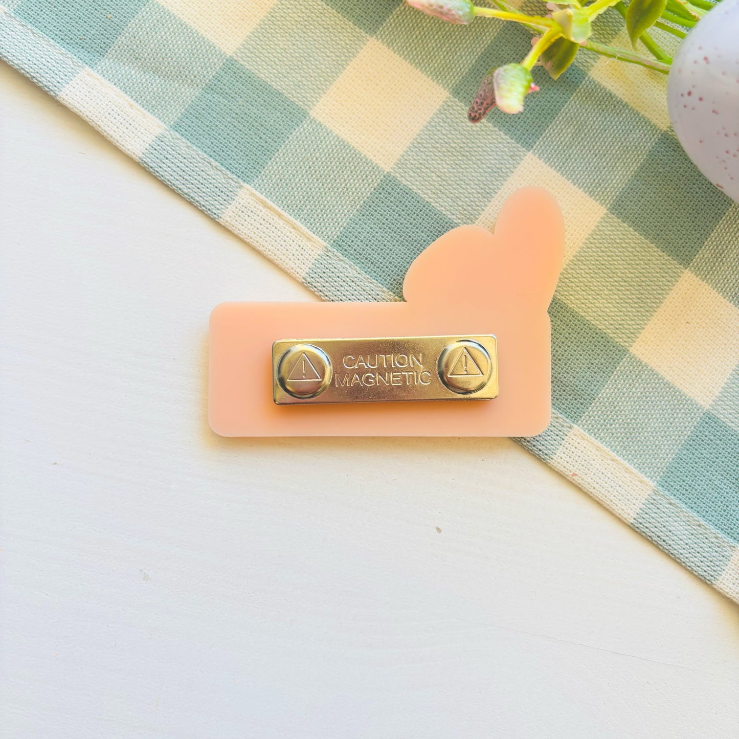 Bunny Ears Easter Name Badge