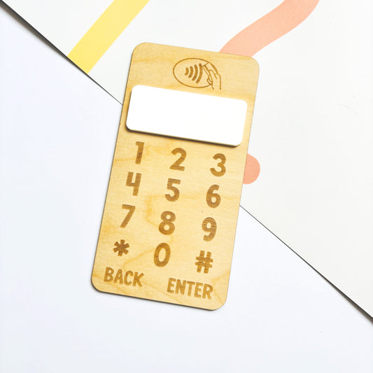 Wooden Eftpos Machine