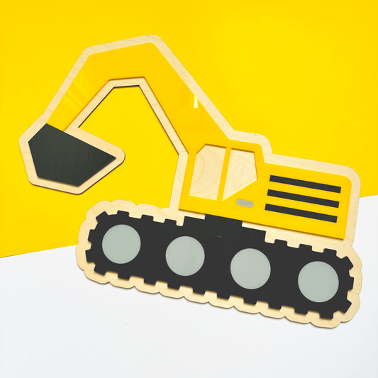 Excavator Wall Plaque
