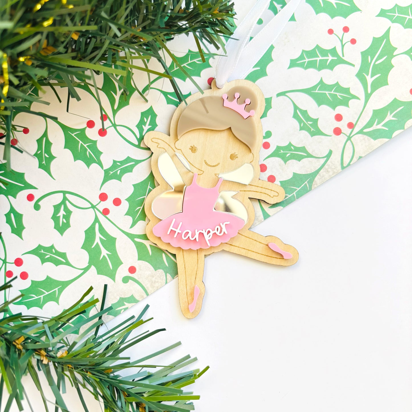 Personalised Fairy Christmas Ornament