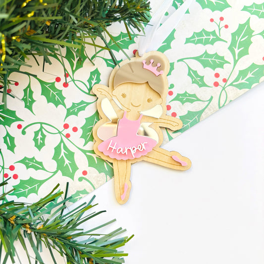 Personalised Fairy Christmas Ornament
