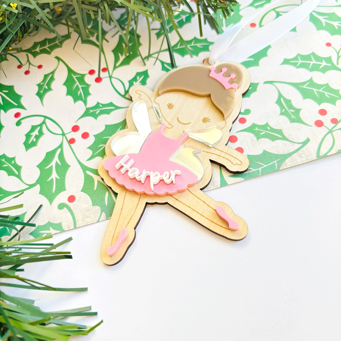 Personalised Fairy Christmas Ornament