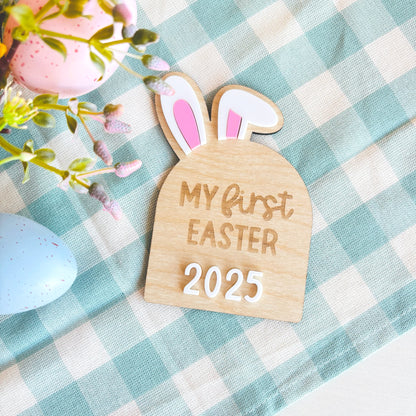 Bunny Ears First Easter Plaque