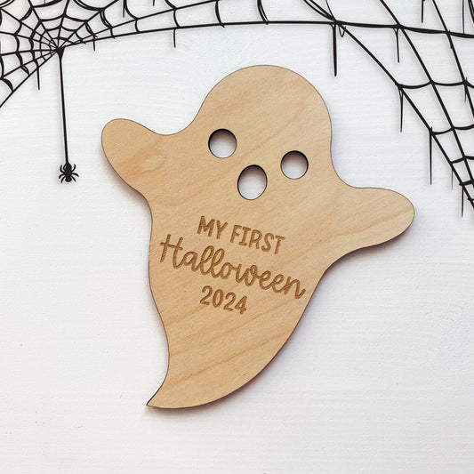 My First Halloween Ghost Plaque