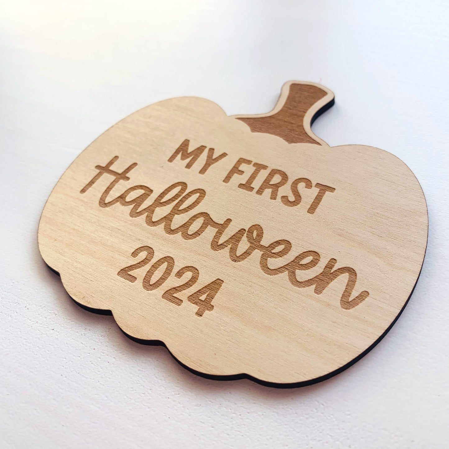 My First Halloween Pumpkin Plaque