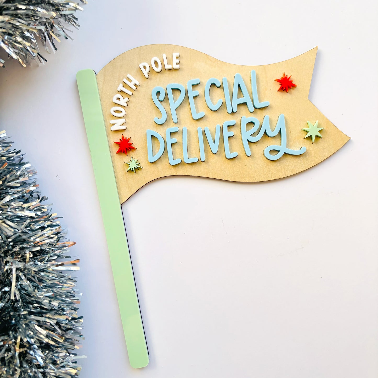 North Pole Special Delivery Flag