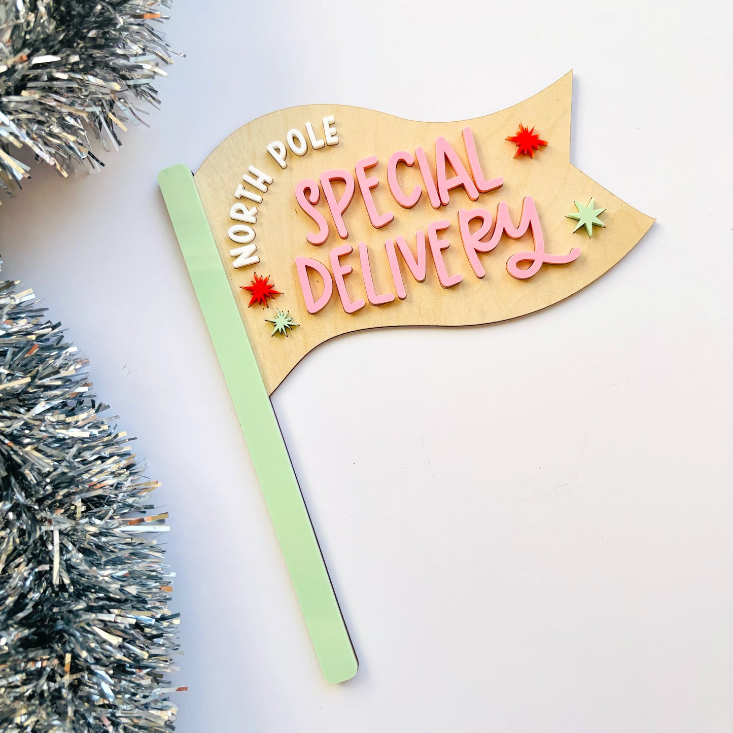 North Pole Special Delivery Flag