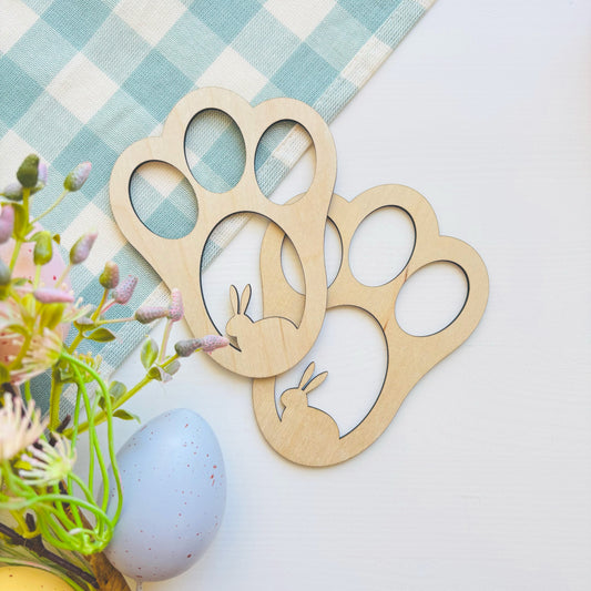 Easter Bunny Footprint Stencils