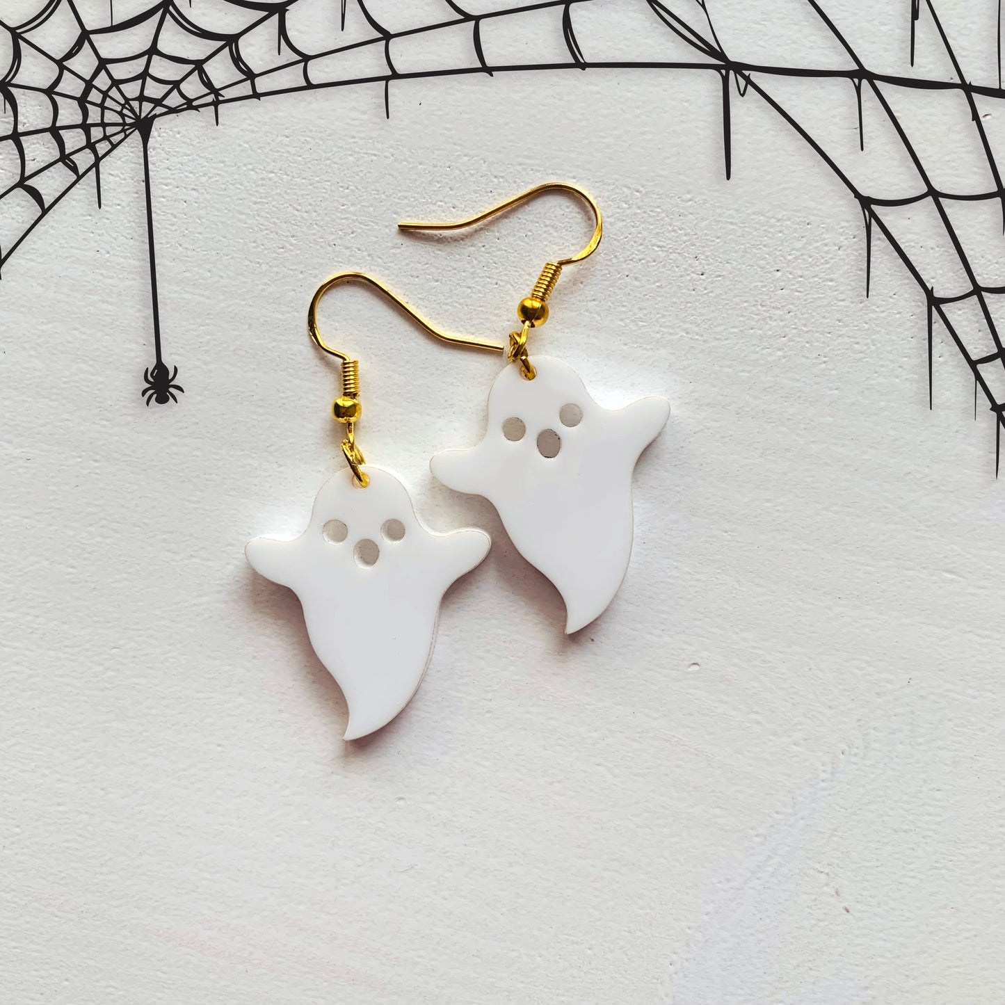 Ghost Halloween Acrylic Earrings