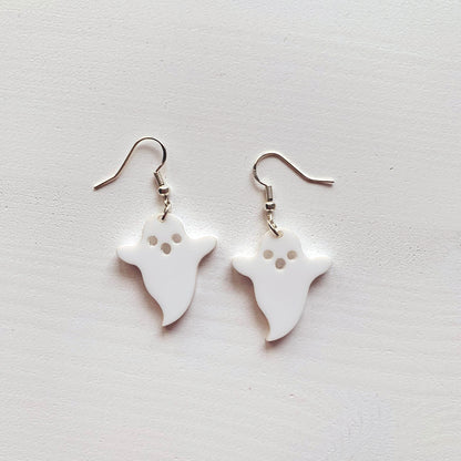 Ghost Halloween Acrylic Earrings