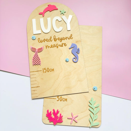 Under the Sea Personalised Height Chart
