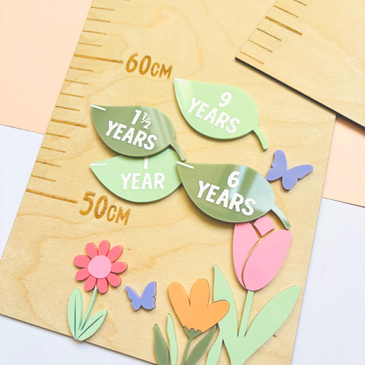 In Bloom Height Chart Markers
