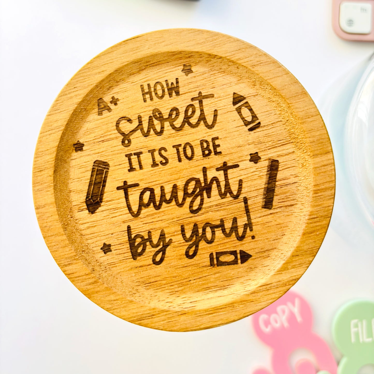 Engraved Teacher Lolly Jars