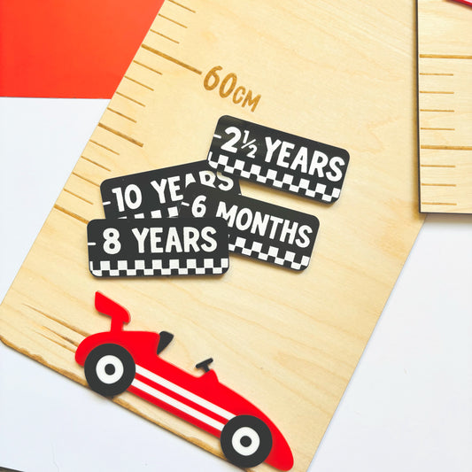 Little Racer Height Chart Markers