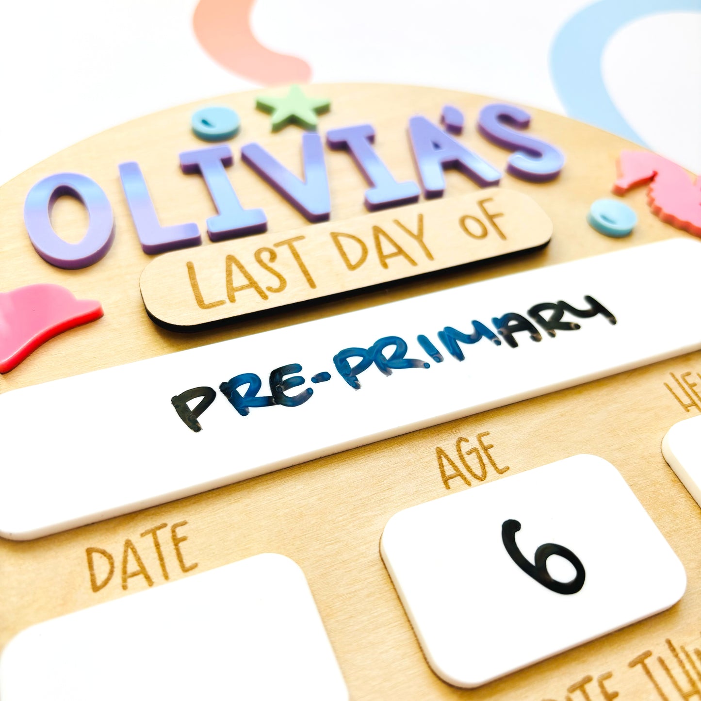 Under the Sea Personalised Back to School Board