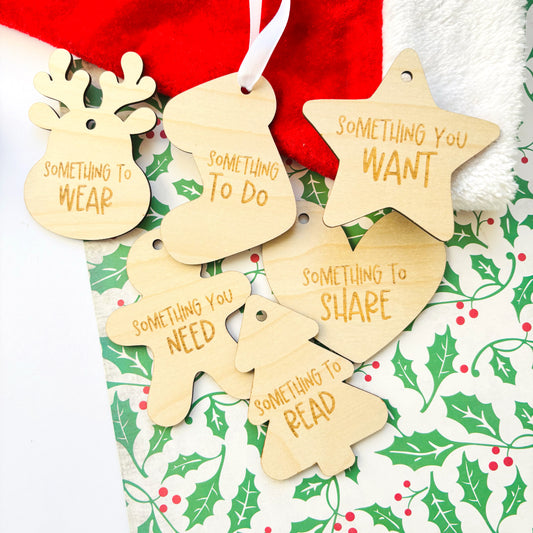 Christmas Shapes Mindful Gift Tags