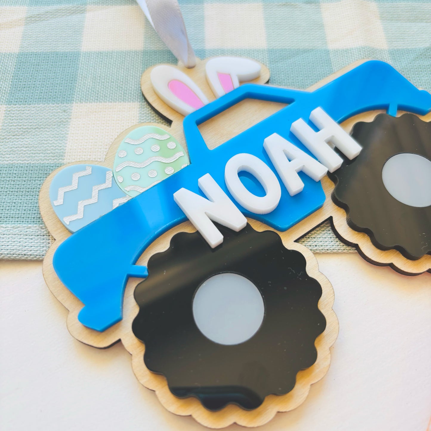 Personalised Monster Truck Easter Basket Tag