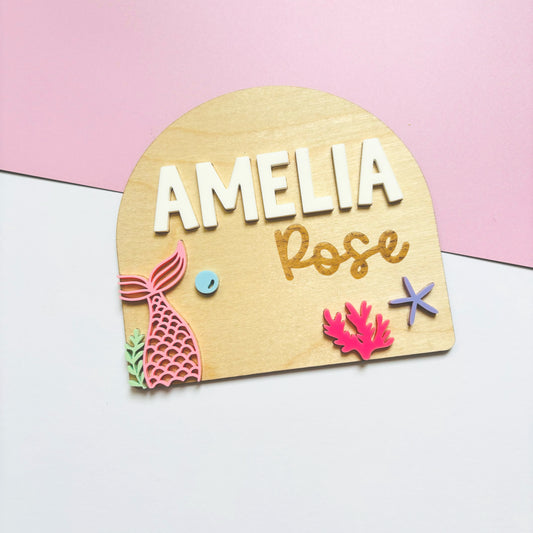 Under the Sea Name Announcement Plaque