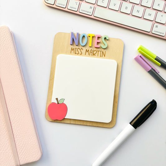 Personalised Reusable Teacher Notepad