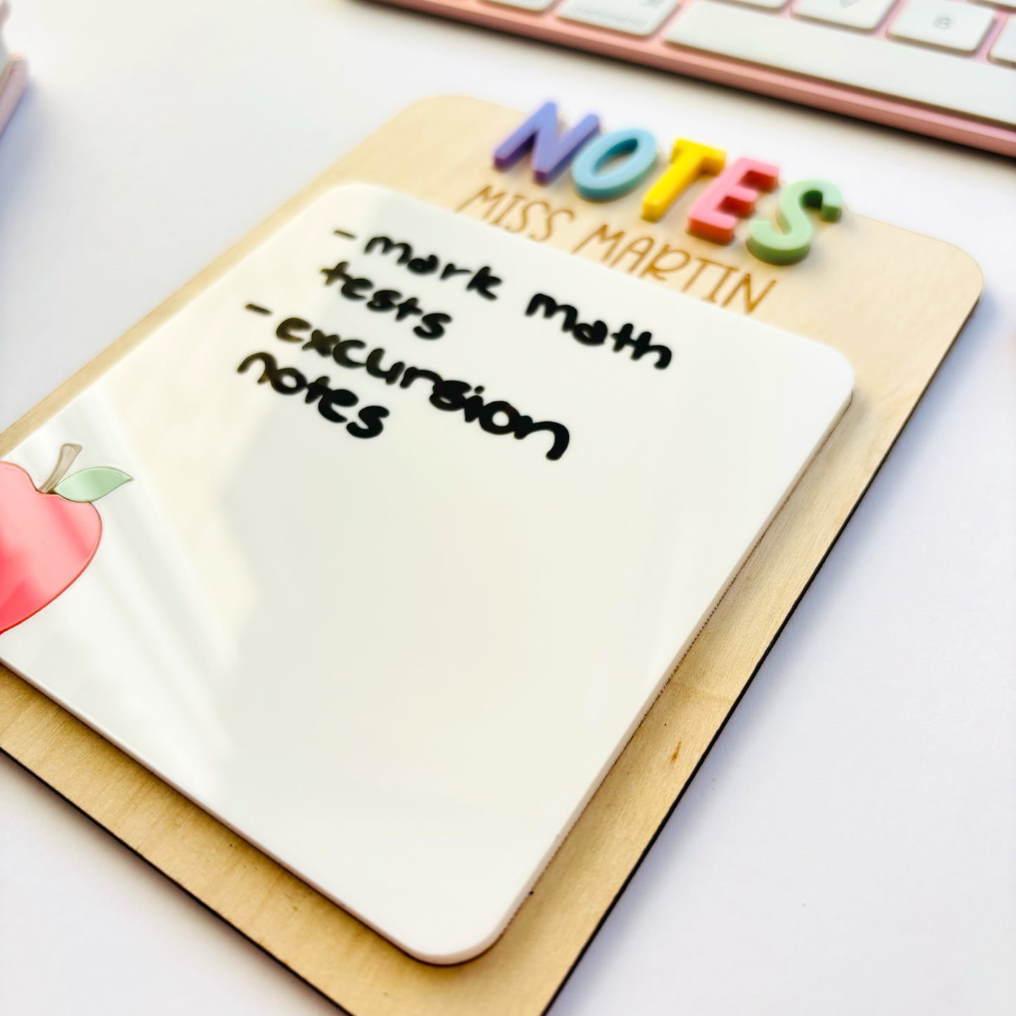 Personalised Reusable Teacher Notepad
