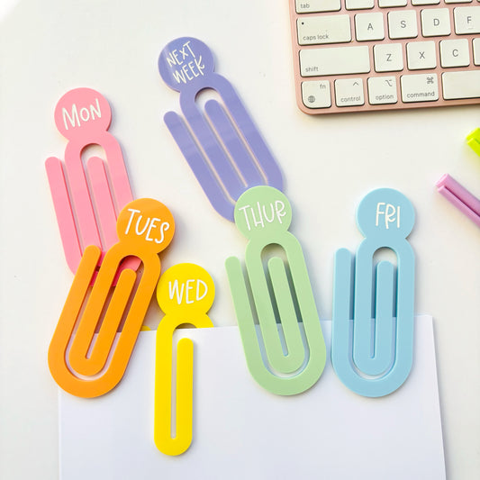 Giant Paperclips Days of the Week