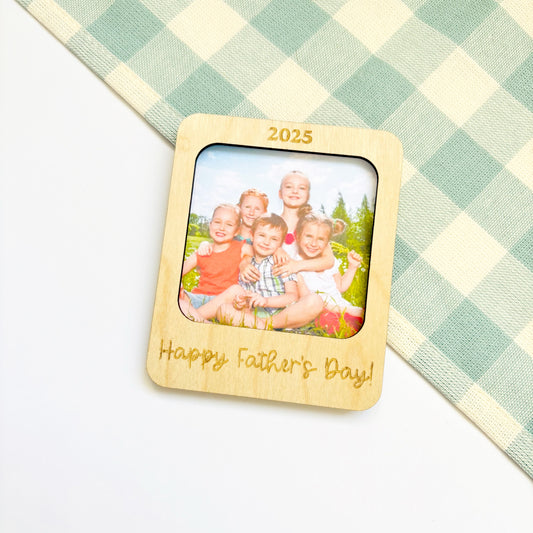 Father's Day Polaroid Photo Magnet