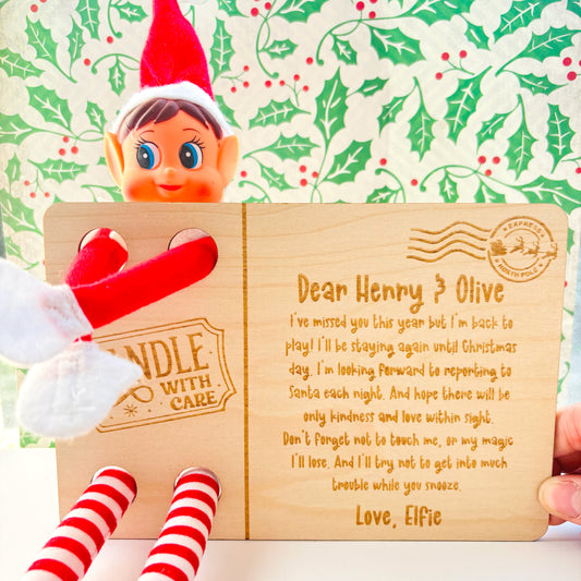 Personalised Elf Postcard