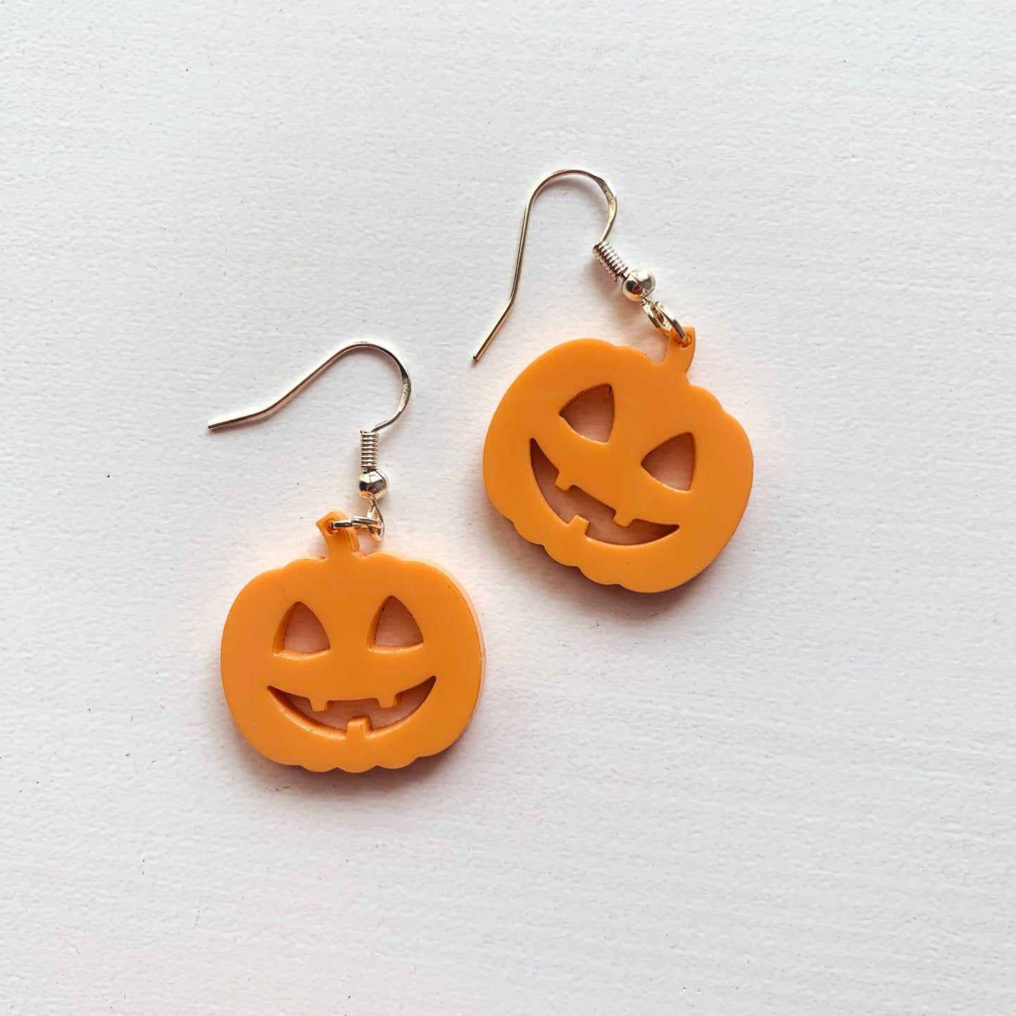 Jack O Lantern Halloween Acrylic Earrings