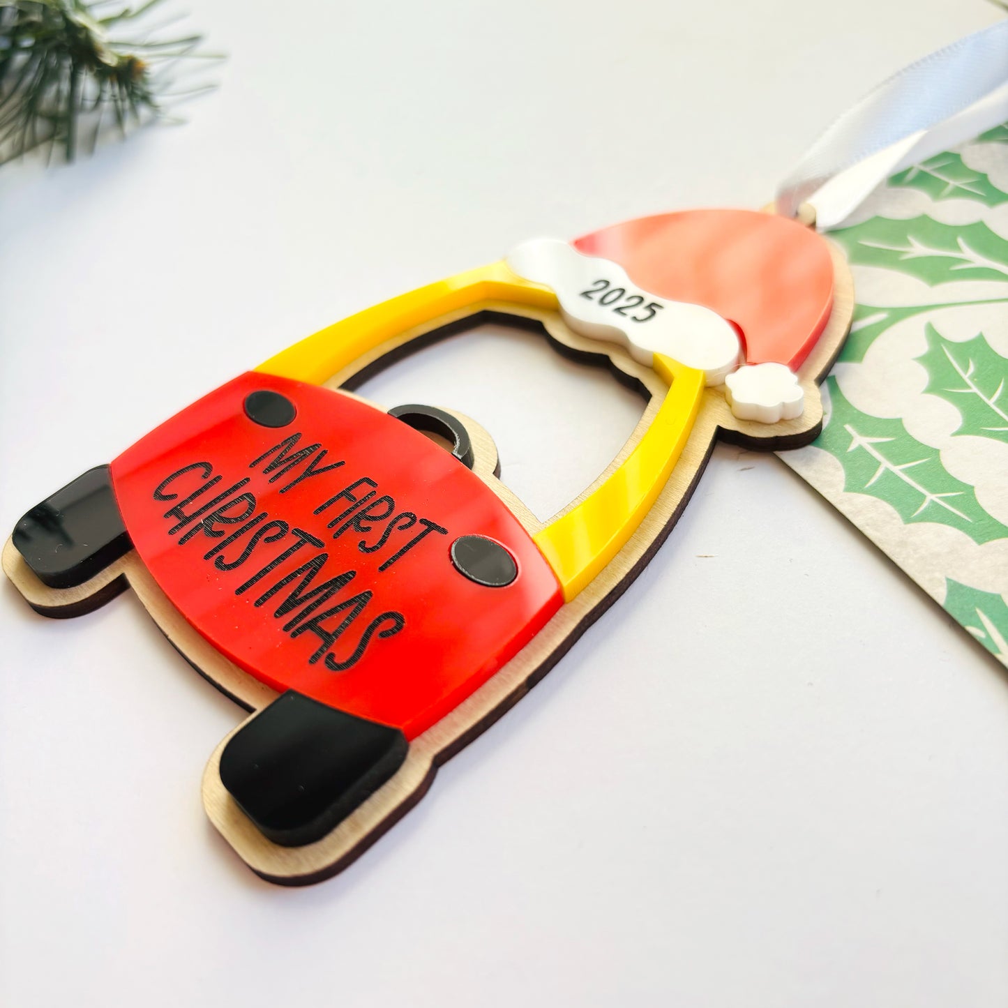 First Christmas Cozy Coupe Santa Hat Christmas Ornament