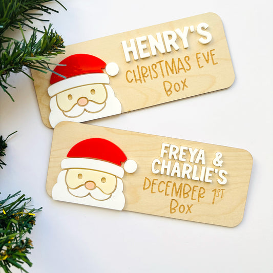 Santa Christmas Crate Personalised Plaque