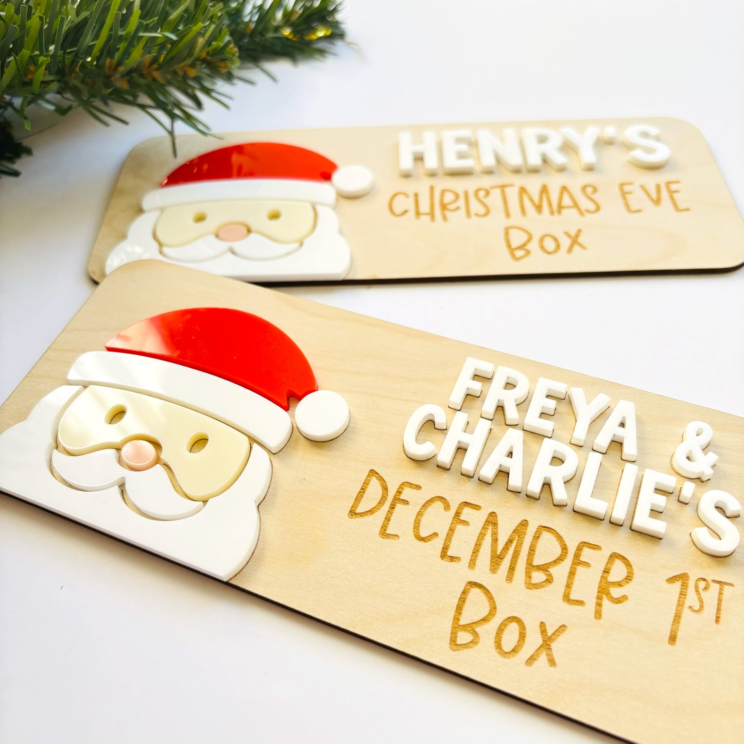 Santa Christmas Crate Personalised Plaque