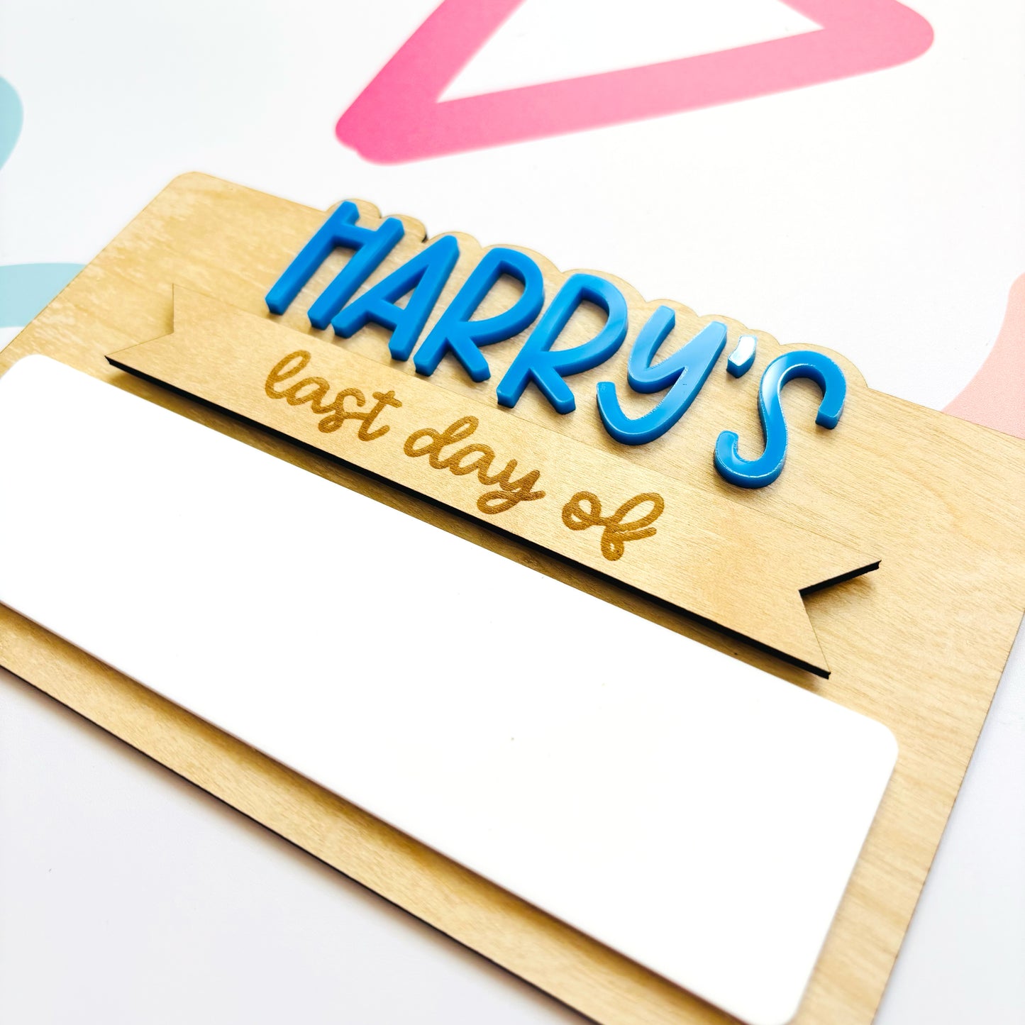 Small Personalised First and Last Day of School Board