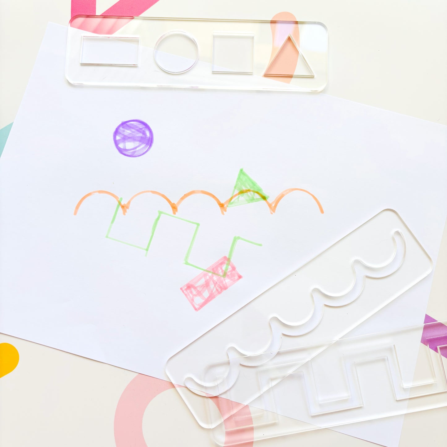 Montessori Tracing Stencil Set