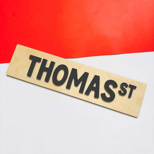Custom Street Sign Name Plaque