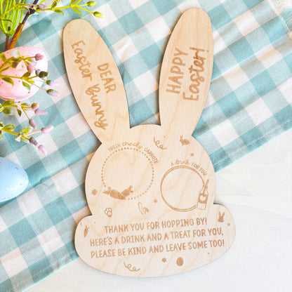 Engraved Easter Bunny Treat Board