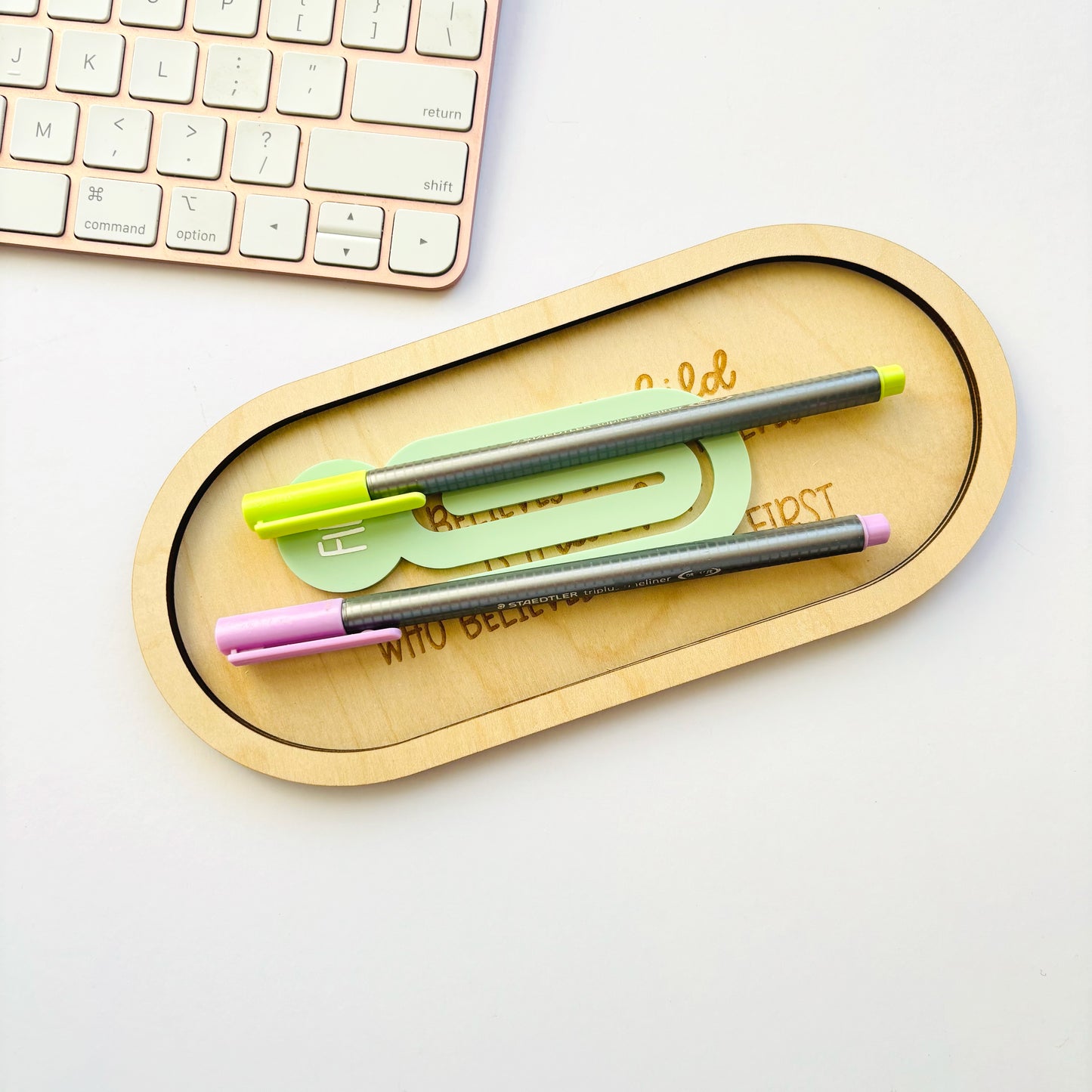 Engraved Teacher Desk Tray