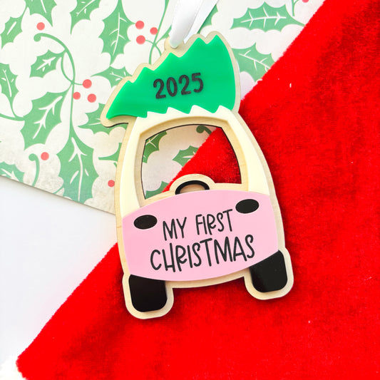First Christmas Cozy Coupe Tree Christmas Ornament