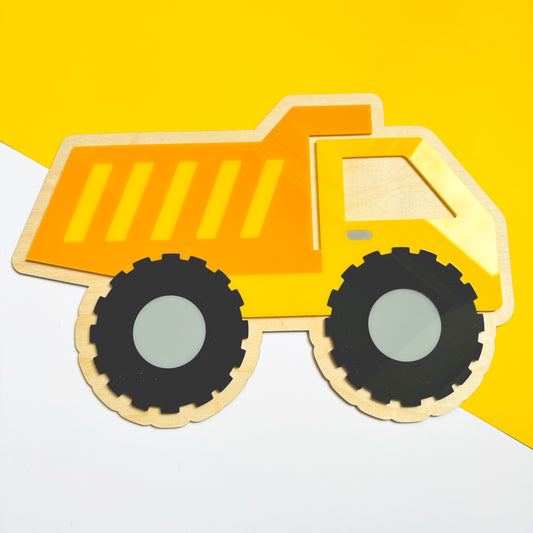 Dump Truck Wall Plaque