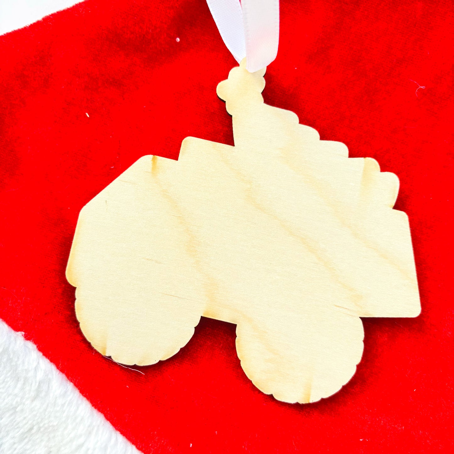 Personalised Construction Truck Christmas Ornament