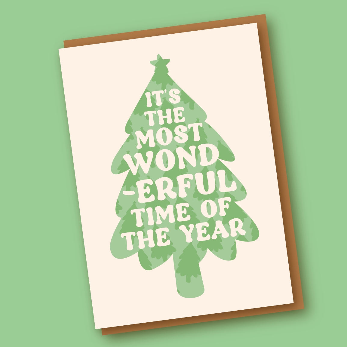 Most Wonderful Time of the Year Christmas Greeting Card