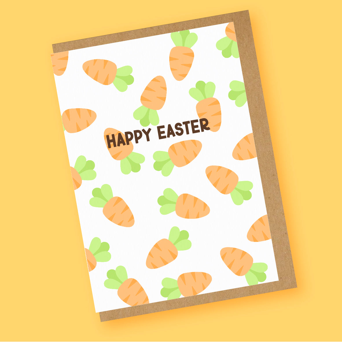 Carrot Happy Easter Card