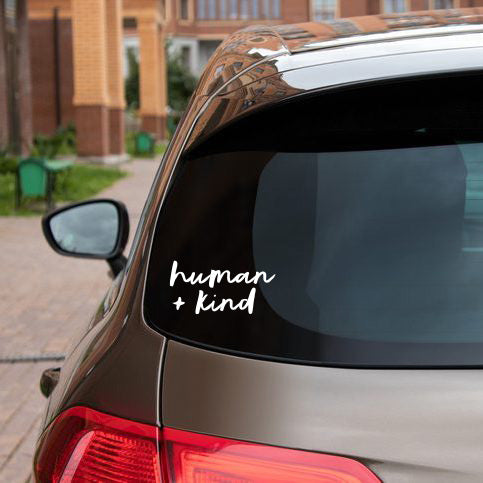 Human & Kind Car Decal