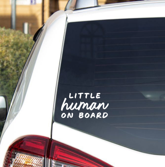 Little Human On Board Car Decal
